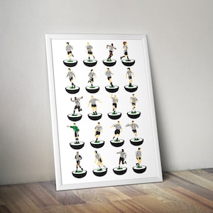 Newcastle United Legends A3 Art Print