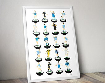Lazio A3 Football Art Print