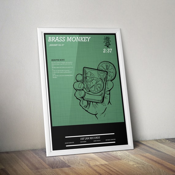 Beastie Boys Brass Monkey A2 Print Etsy UK