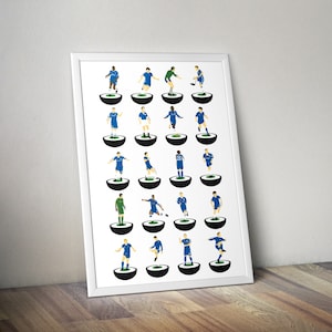 Chelsea Football Legends A3 Art Print