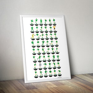 Republic Of Ireland Football 48 A3 Legends Print