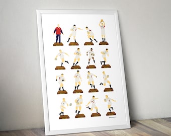 England Rugby 2003 World Cup Winners A3 Print