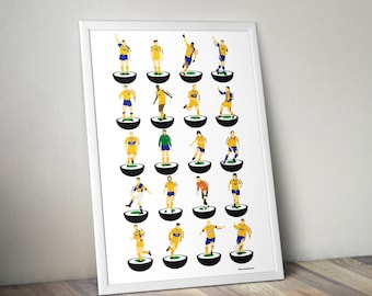Mansfield Town Football A3 Legends Print