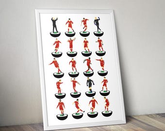 Liverpool FC 2024-2025 A3 Art Print Champions