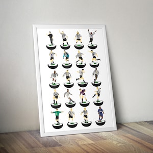 Newcastle United 1990’s A3 Legends Print