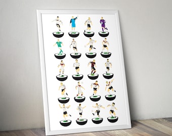 Germany National Football Legends A3 Print Die Mannschaft