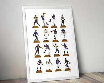 Baltimore Ravens A3 Legends Print