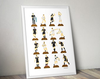 Exeter Chiefs A3 Legends Print