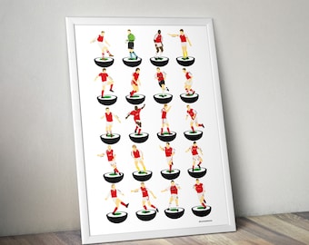 Rotherham United Football A3 Legends Print