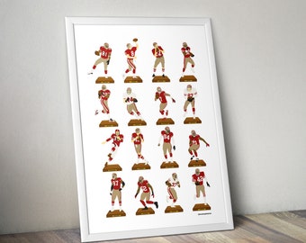 San Francisco 49ers A3 Legends Print