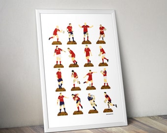 Munster Rugby A3 Legends Print