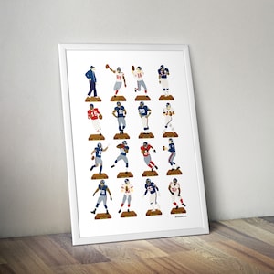 New York Giants A3 Legends Print