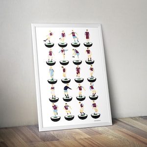 Burnley Football A3 Legends Art Print