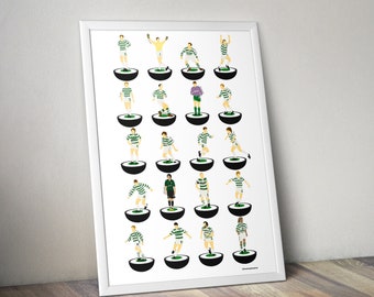 Celtic A3 Legends Art Print