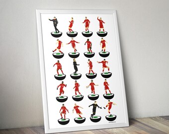 Liverpool FC 2019-2020 A3 Art Print Champions