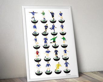 Gillingham Football Legends A3 Art Print