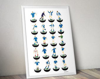 Birmingham City A3 Legends  Art Print