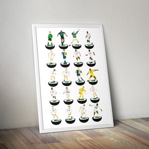 Leeds United 1990’s A3 Legends Print