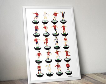 Norway Football A3 Legends Print
