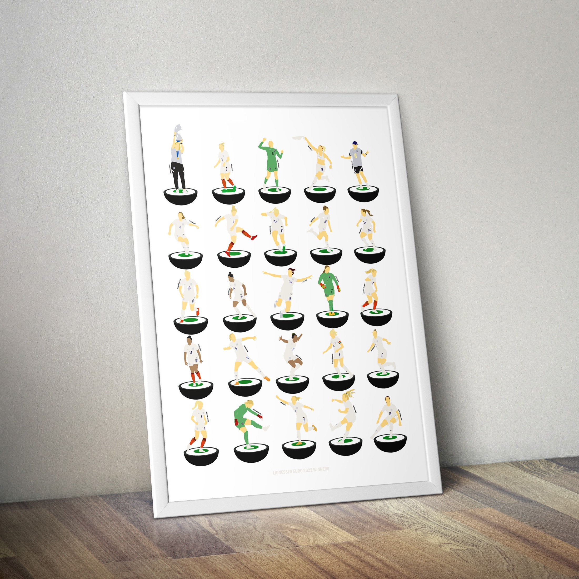 Lionesses Euro 2022 A3 Champions Print