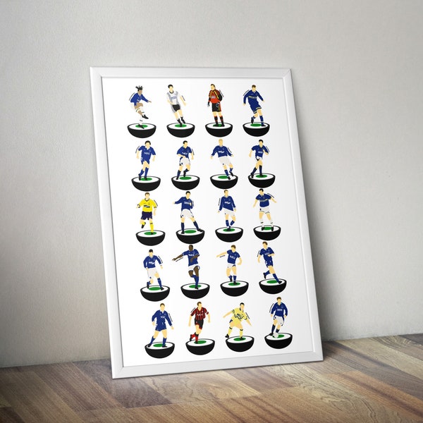 Everton 1990’s A3 Legends Print