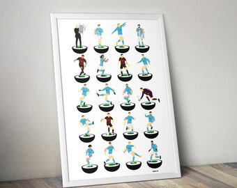 Manchester City 2023 A3 Treble Print