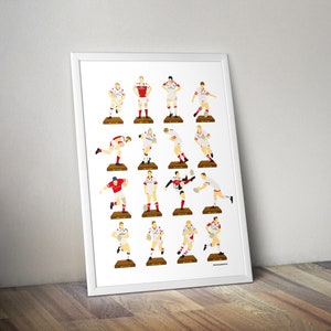 Ulster Rugby A3 Legends Print