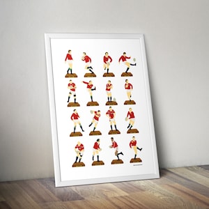 British & Irish Lions Rugby A3 Legends Print