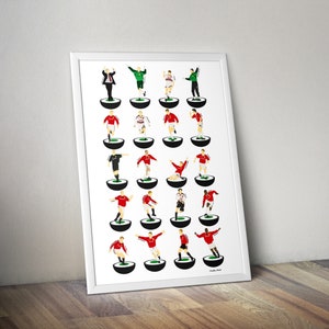 Manchester United 1999 Treble Season A3 Print