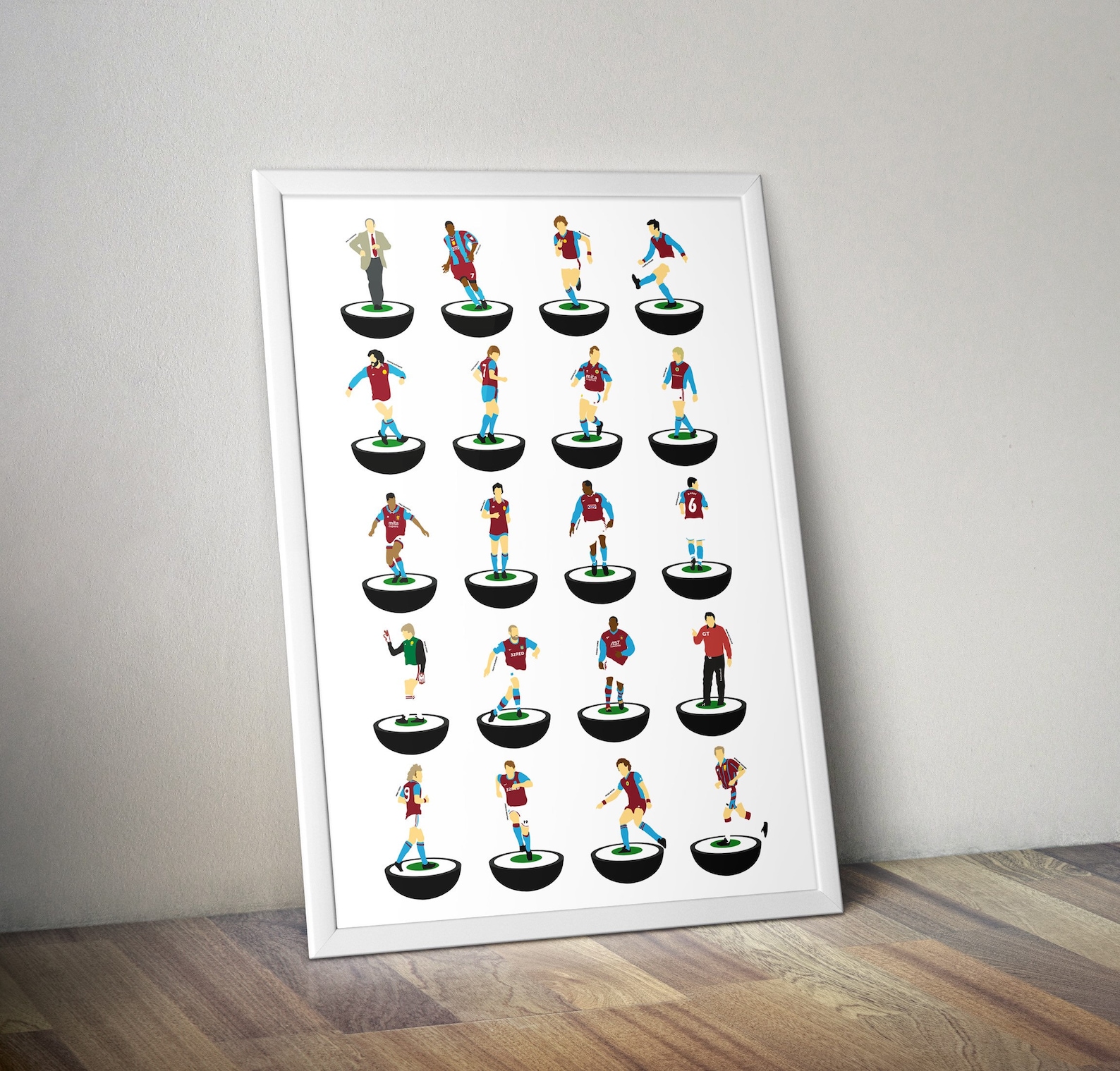 Poster Aston Villa Classics - Impression 20x30 Pouces (50x76 Cm), Neuf Imprimé à La Demande