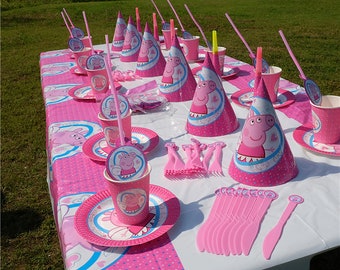 Peppa Pig Birthday Decorations Etsy Peppa Pig Birthday Decorations Etsy