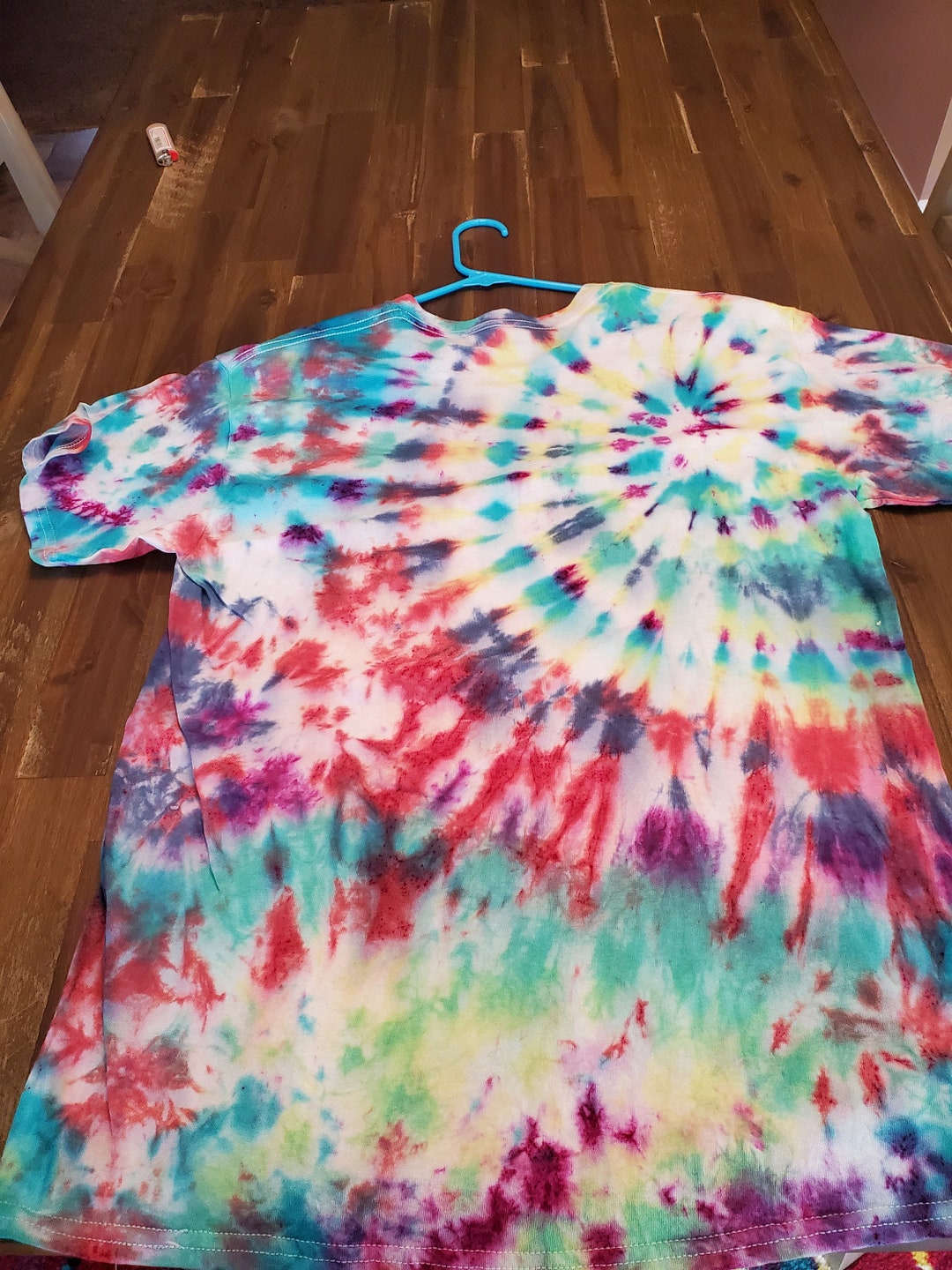 Structured Shoulder Tie Dye Tee