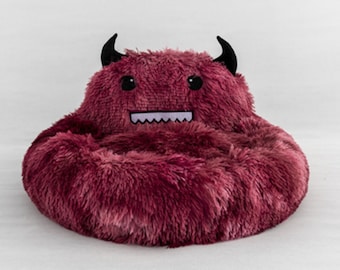 Fuggler Monster Cat Bed Pattern, Felted Cat Cave, Wool Cat Bed, Pet Gift for Him, Cat Interactive Toys, Small Dog Bed, Cat Window Perch