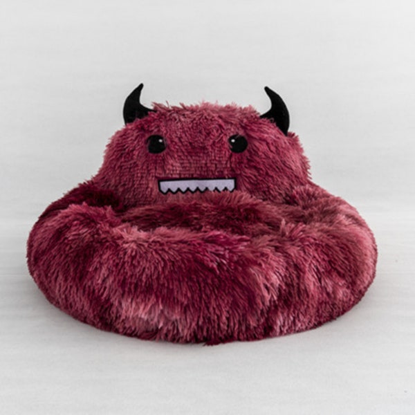 Fuggler Monster Cat Bed Pattern, Felted Cat Cave, Wool Cat Bed, Pet Gift for Him, Cat Interactive Toys, Small Dog Bed, Cat Window Perch