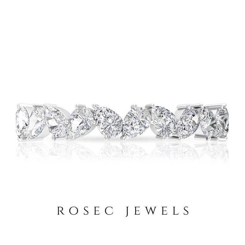 Unique Eternity Ring SGL Certified 1.76 Ct Ct Pear Shape Etsy