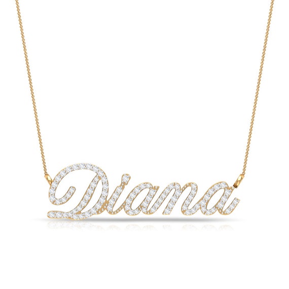 Diana Necklace Diamond - Etsy 