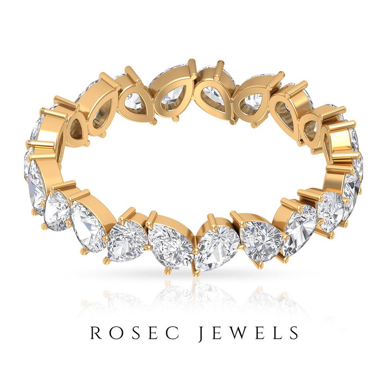 Unique Eternity Ring SGL Certified 1.76 Ct Ct Pear Shape Etsy