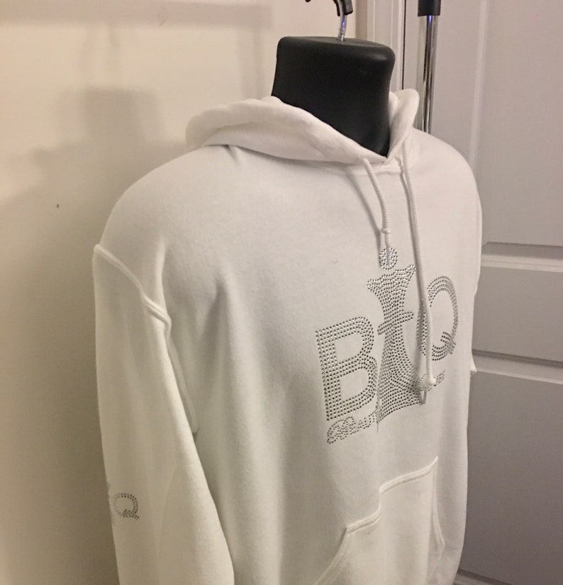 Beautiful Queen BQ Royal-Tees,Rhinestone Hoodies,Hoody for Women,Gifts White Black Adult Hooded Sweatshirt,Ladies Hoodies