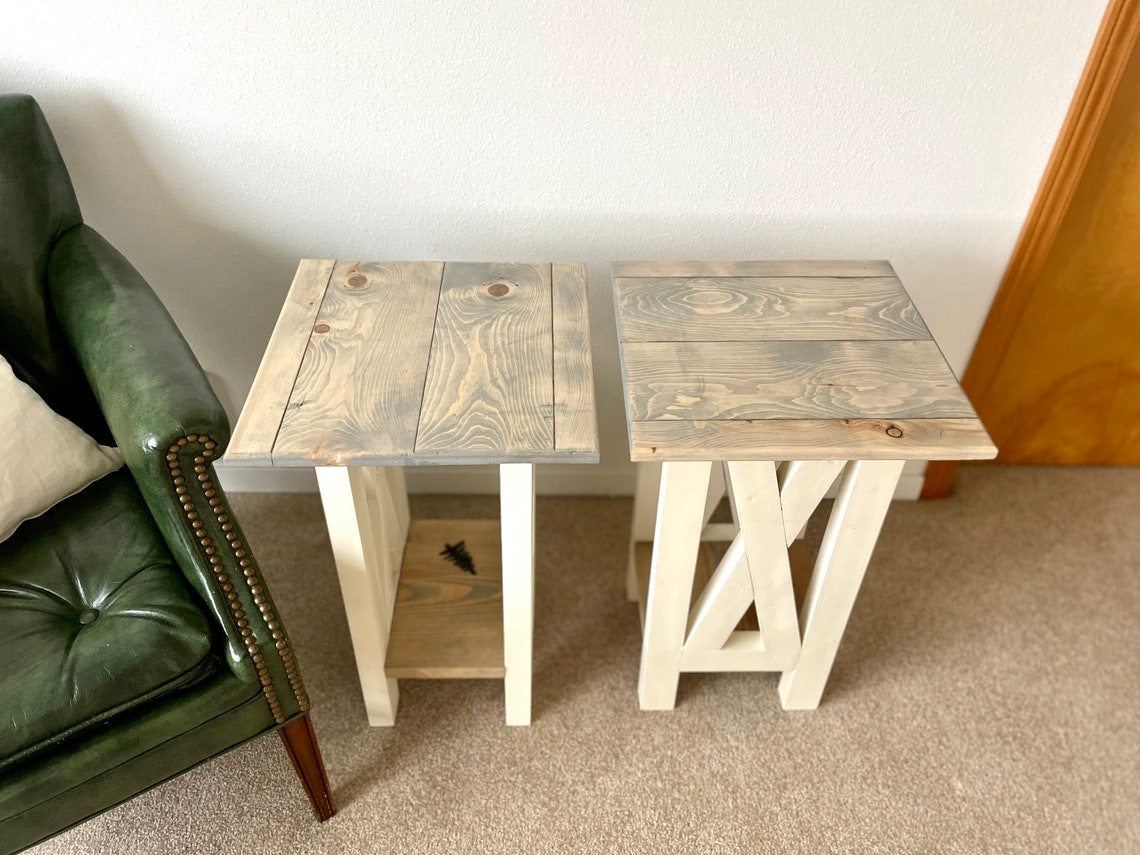 Farmhouse Style End Tables Etsy
