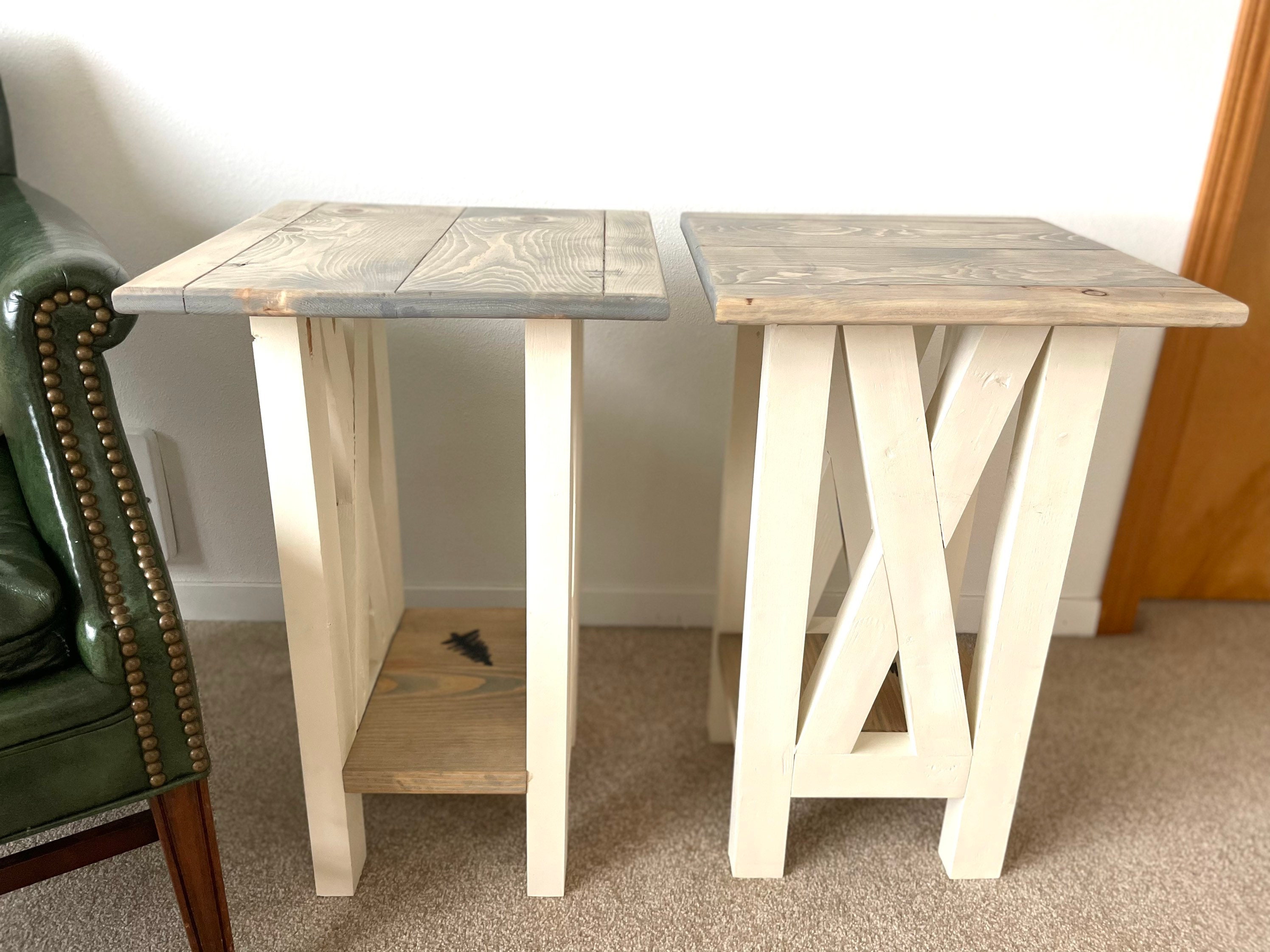 Farmhouse Style End Tables Etsy