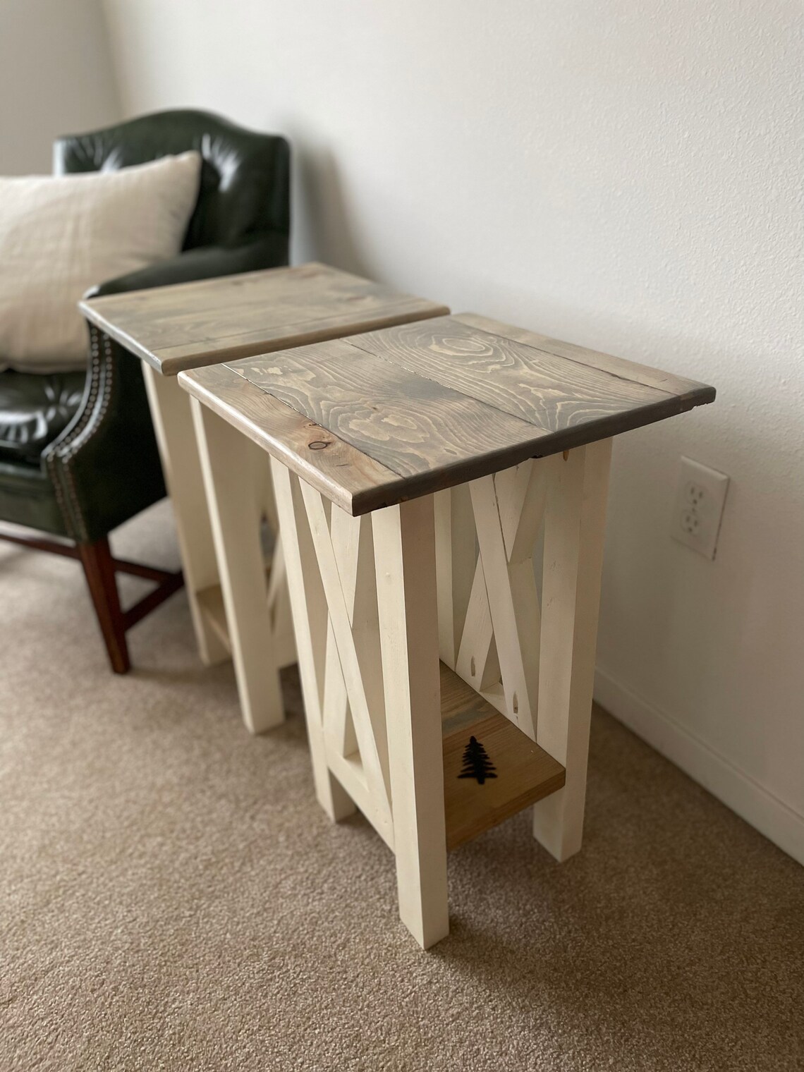 Farmhouse Style End Tables Etsy