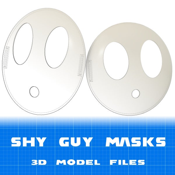 Shy Guy Masks - Cosplay [3D Model Files]