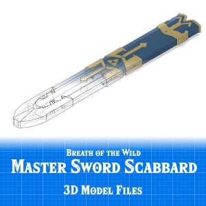 Breath of the Wild Master Sword Scabbard [3D Model File]