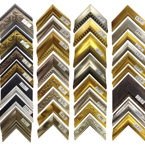 Picture Frame Molding | Ornate Simple Antique Classical Modern Wood Moulding Bundle - 57&quot; Lengths | Full Box, Half Box, or 4&quot; - 6&quot; Sample