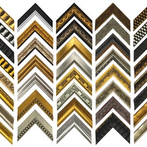 2&quot; Picture Frames | Simple Ornate Classic Vintage Gold Silver Black Bronze 4x6 5x7 8x10 10x12 11x14 12x16 16x20 20x24 5x15 Custom Open Frame