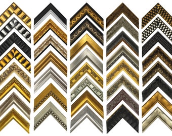 2" Picture Frames | Simple Ornate Classic Vintage Gold Silver Black Bronze 4x6 5x7 8x10 10x12 11x14 12x16 16x20 20x24 5x15 Custom Open Frame