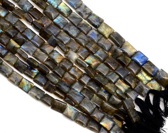 100% Natural Labradorite Beads Strand, Loose Gemstone Beads, Chicklet Beads, 15 Inches, Flash Smooth Beads, Gemstone Jewelry, Wholesale Lot