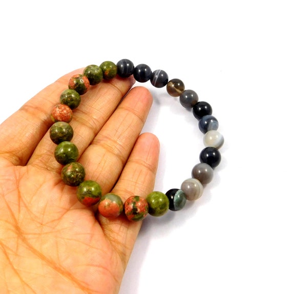 Buy Stone Beads for Jewelry Making Natural Lightning Vein Bracelet