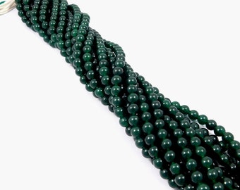 100% Natural Green Aventurine Beads Strand, Loose Gemstone Beads, 6mm Beads, 13 Inches, Flash Smooth Beads, Gemstone Jewelry, Wholesale Lot