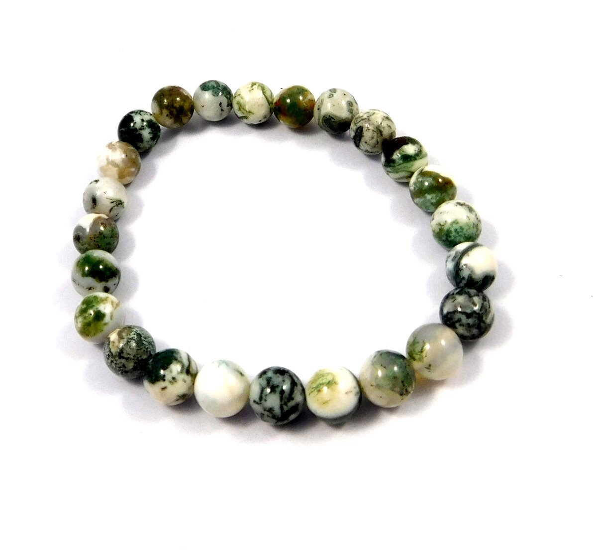 Tree Agate Bracelet | Tree agate, Healing touch, Agate bracelet